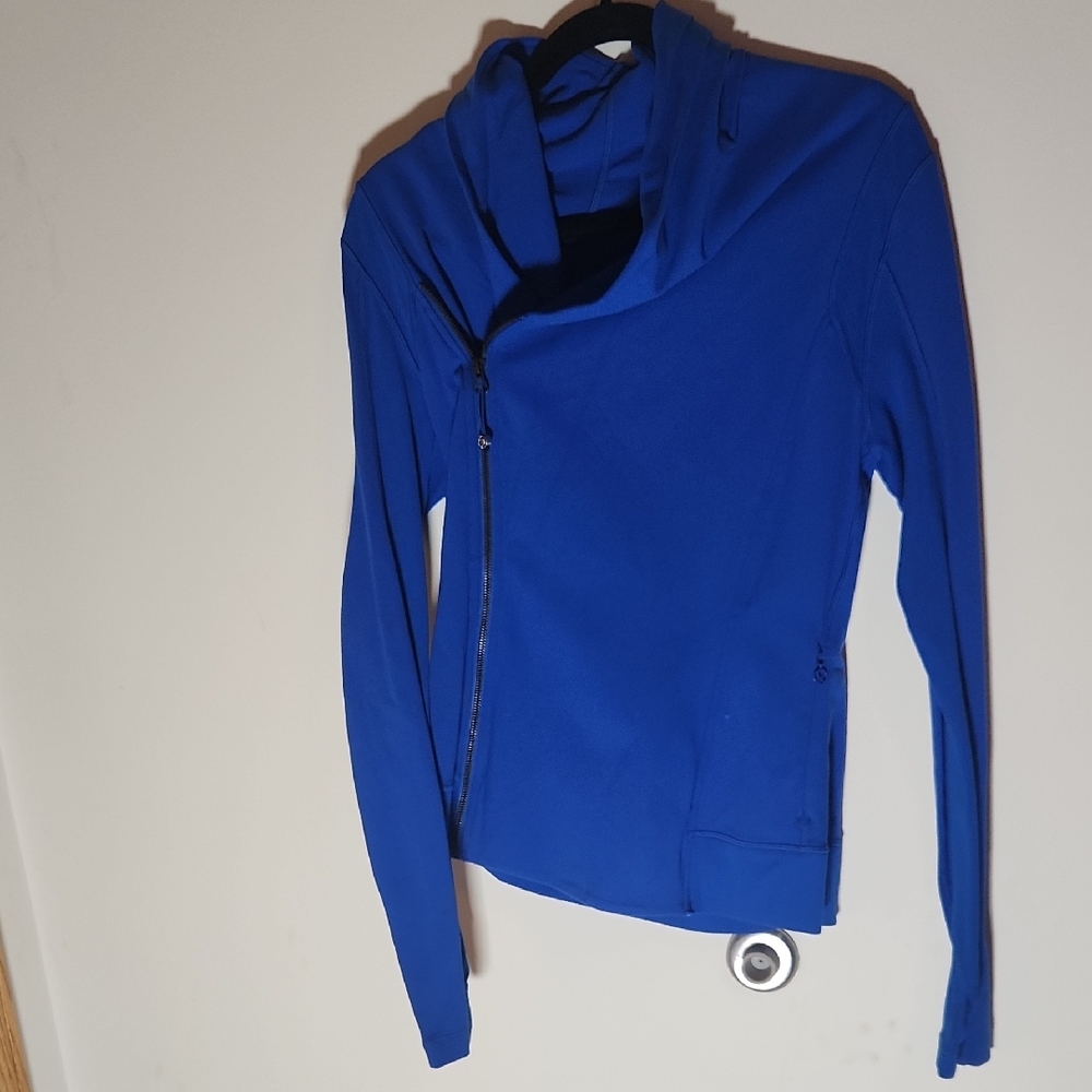lululemon athletica Asymmetrical Zip Blue Jacket - Picture 2 of 8